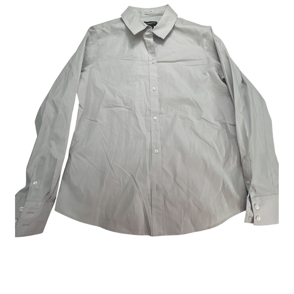 Liz Clairborne dress shirt Men's size Medium white‎ long-sleeve